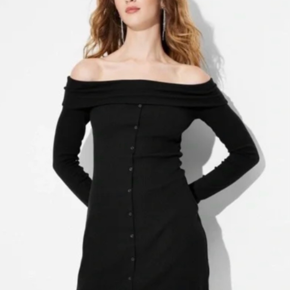 Wild Fable Black Ribbed Top